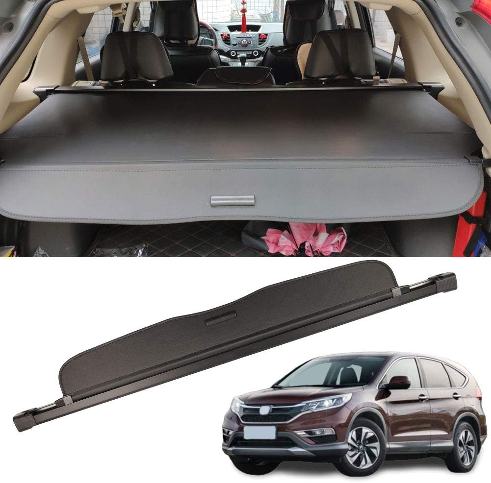 Marretoo for Honda CRV Cargo Cover 2012 2013 2014 2015 2016 Factory Style Black Retractable Trunk Security Shield Shade