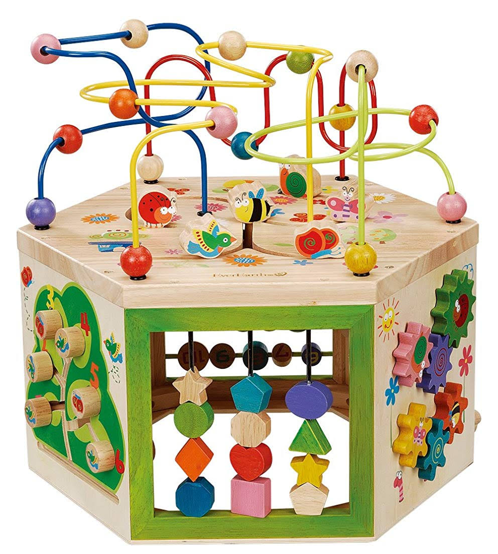 Everearth 7-in-1 Garden Activity Cube EE33285, Multicoloured
