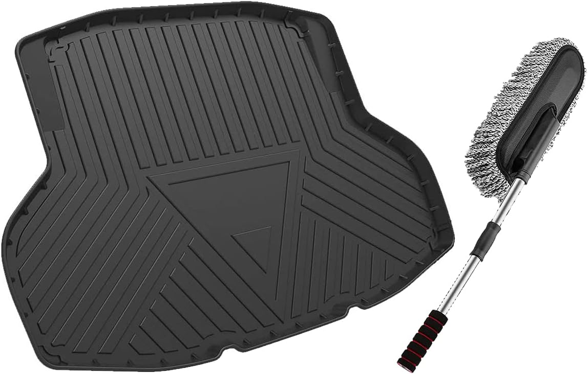 Premium FlexTough All-Protection Cargo Mat Liner , Heavy Duty Trunk Liner for Honda Civic 10th Gen 2016-2018 , &ndash;w/Traction Grips & Fresh Design (for Honda Civic 10th Gen 2016-2018)