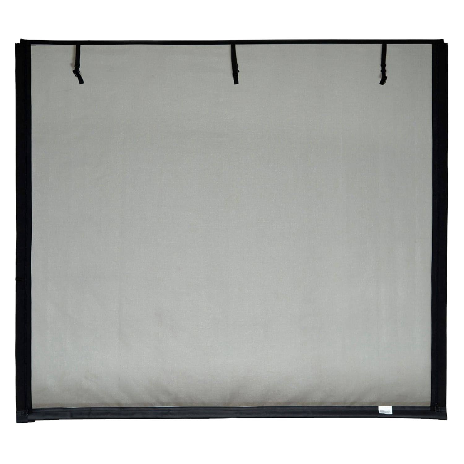 Fresh Air Screens 16 ft. x 7 ft. Retractable Garage Door Screen, 2 Zipper, with Vinyl Rod Pocket in Black | 1231-C-167