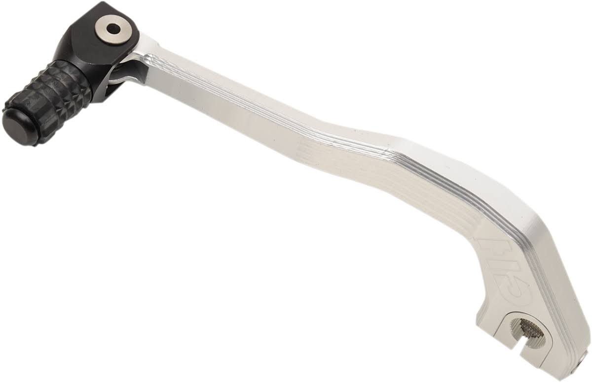 Hammerhead Designs 01-1903-03-60 CNC Billet Silver Shift Lever with Rubber Shifter Tip +0mm (OEM) Silver w/ Black Rubber Tip