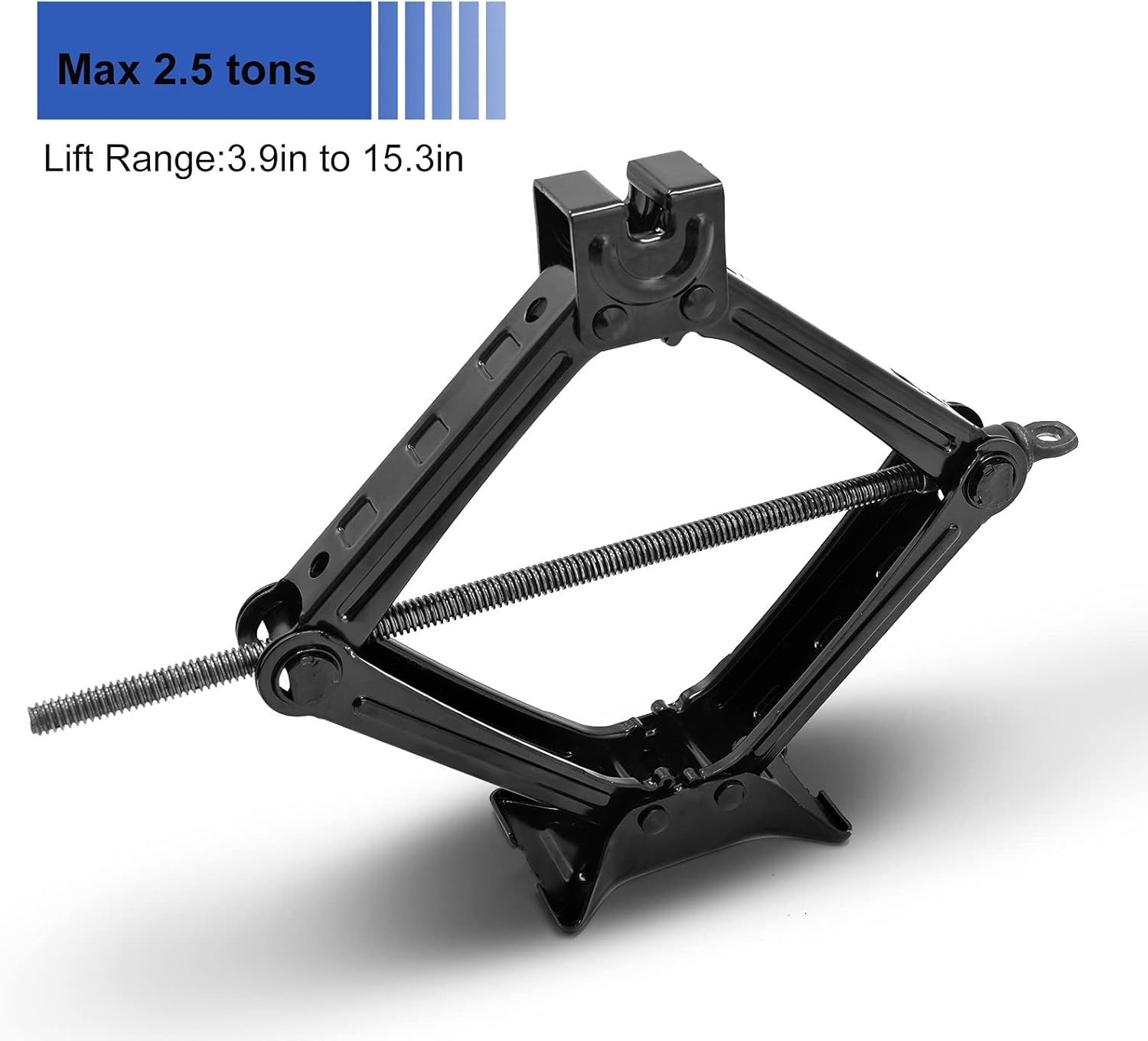 CFYUSEU Scissor Lift Jack Max 2.5 Ton Capacity, Lifting Jack Car Kit with Hand Crank/Wrench/Lug Wrench for Car Truck Sedan QJD-2.5 Pack of 2