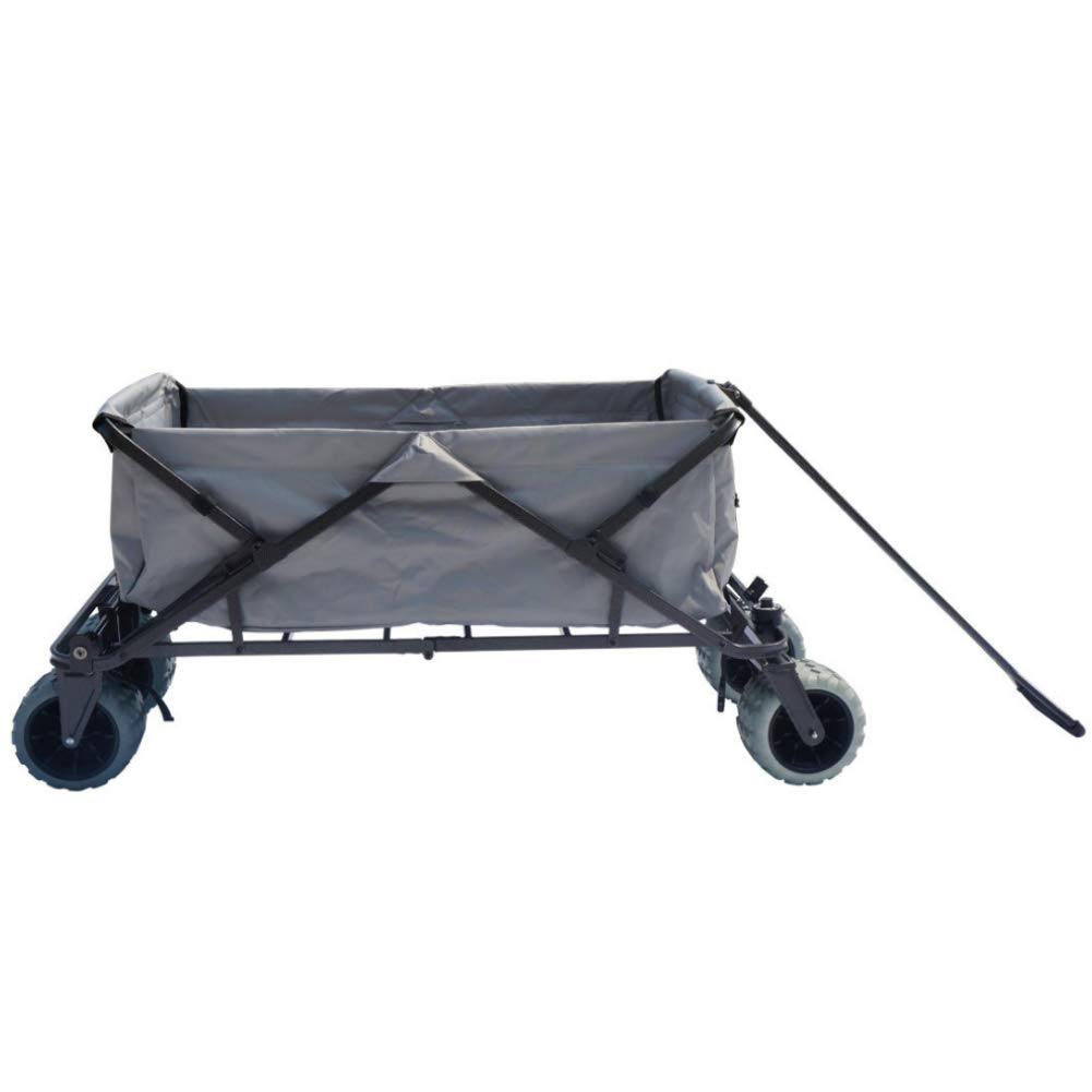Impact Canopy Folding Utility Wagon, Collapsible, All Terrain Beach Wagon, Grey