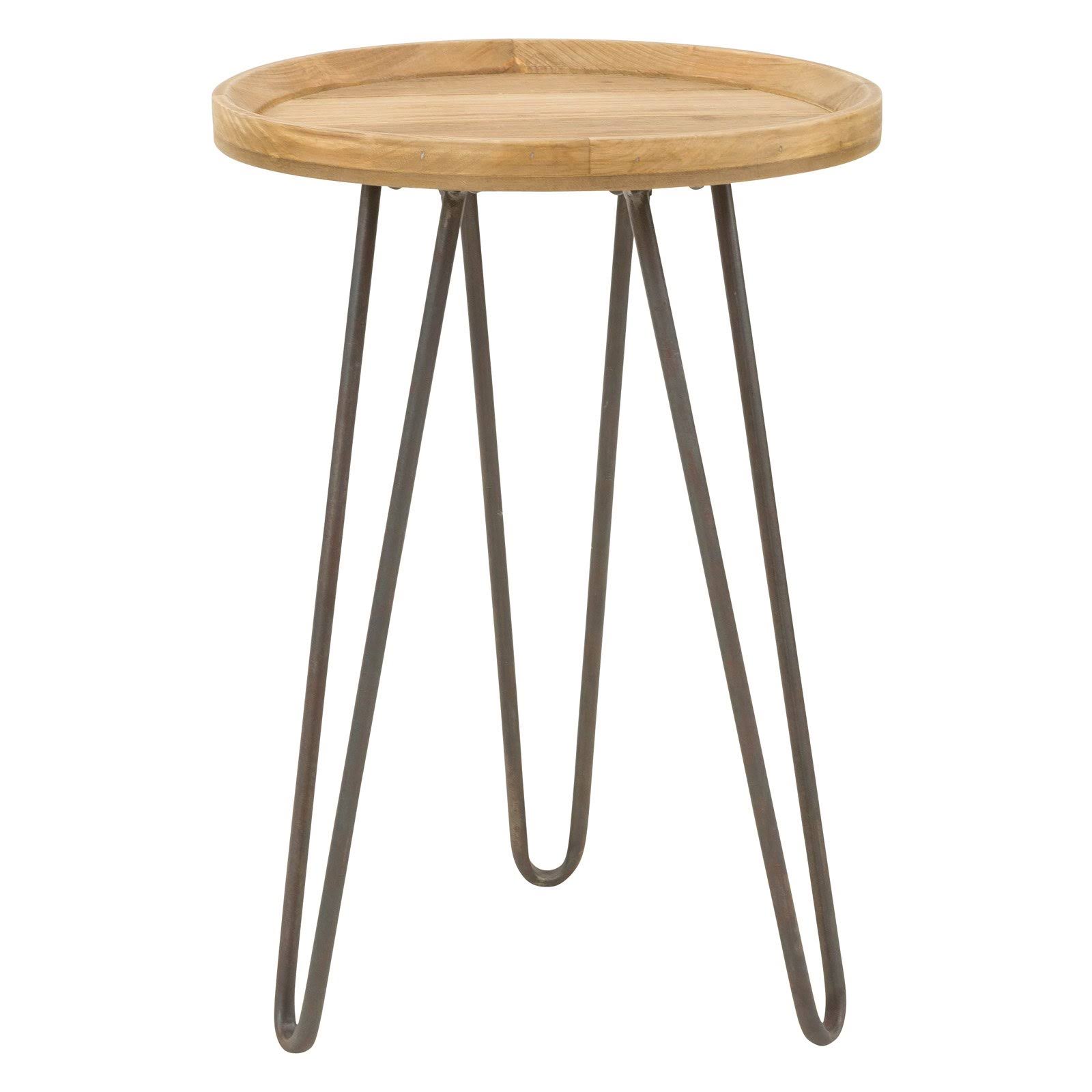 Aspire Home Accents 7074 Alper Round Accent Table Brown