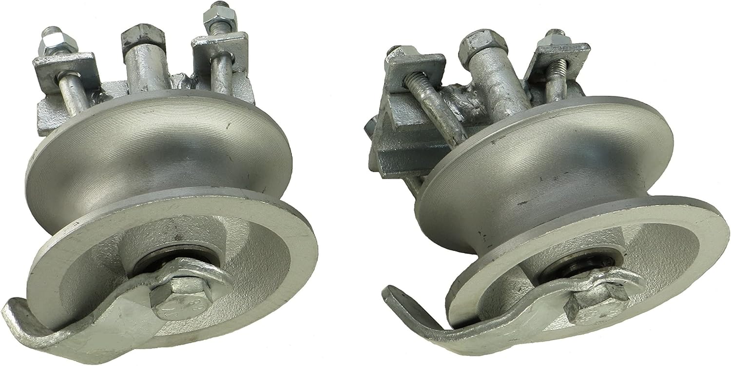 Sourdough Gate Hardware Rear Pipe Track Wheels for Chain Link Sliding Gates-by Sourdough Gate Hardware, Silver