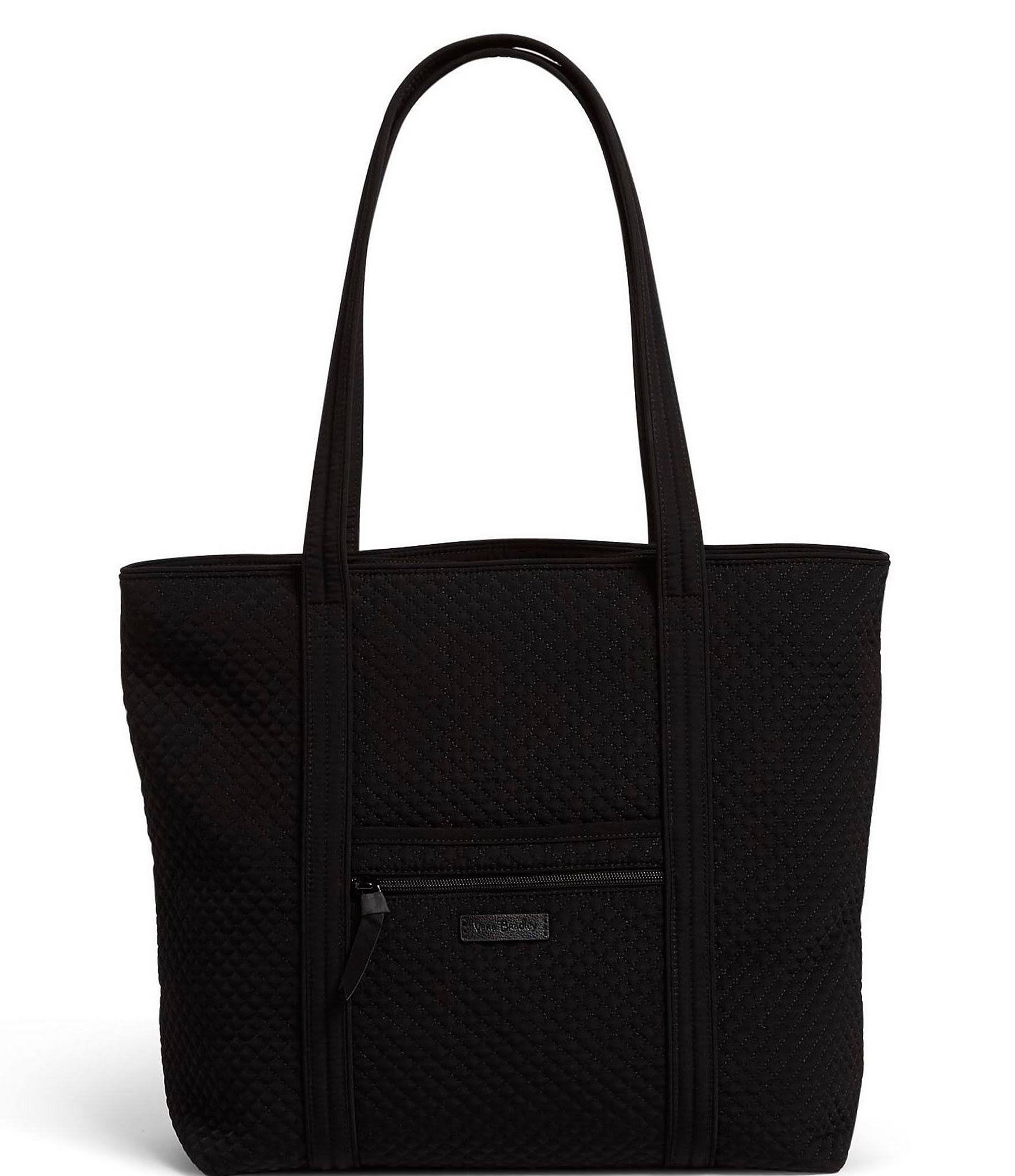 Vera Bradley : Vera Tote Bag in Microfiber Classic Black