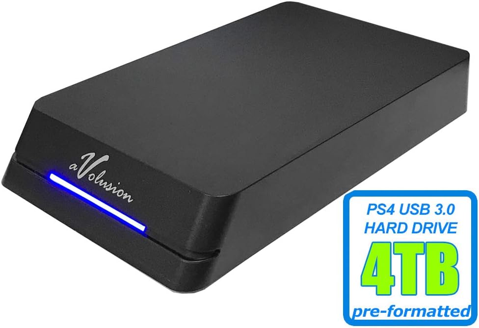 Avolusion HDDGear Pro 4TB (4000GB) 7200RPM 64MB Cache USB 3.0 External Gaming Hard Drive (Designed for PS4 Pro, Slim, Original) - 2 Year Warranty Pack of 2