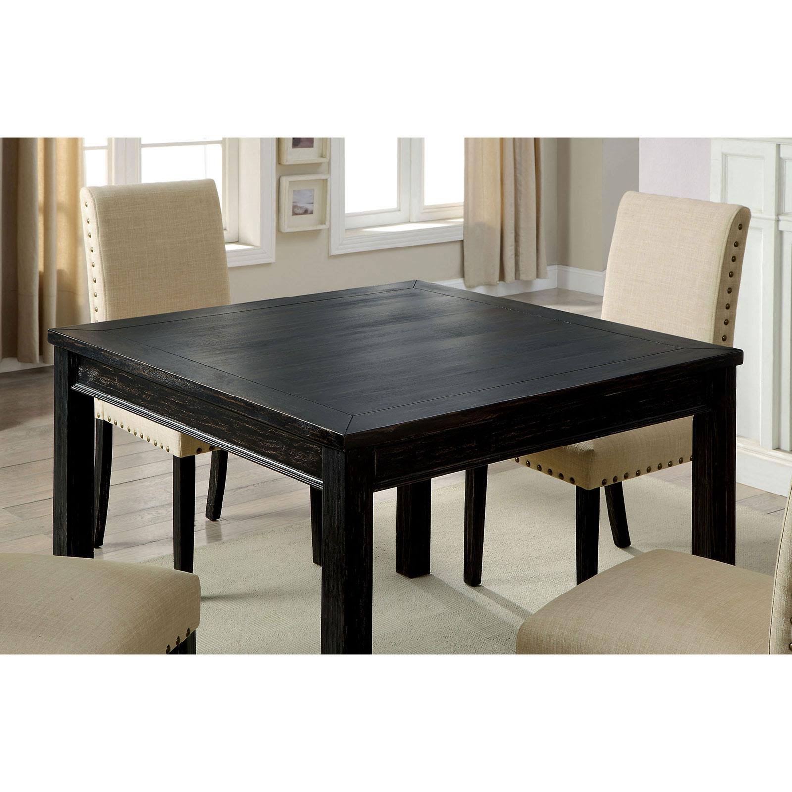 Kristie 5-Pc Antique Black Dining Table Set by Furniture of America