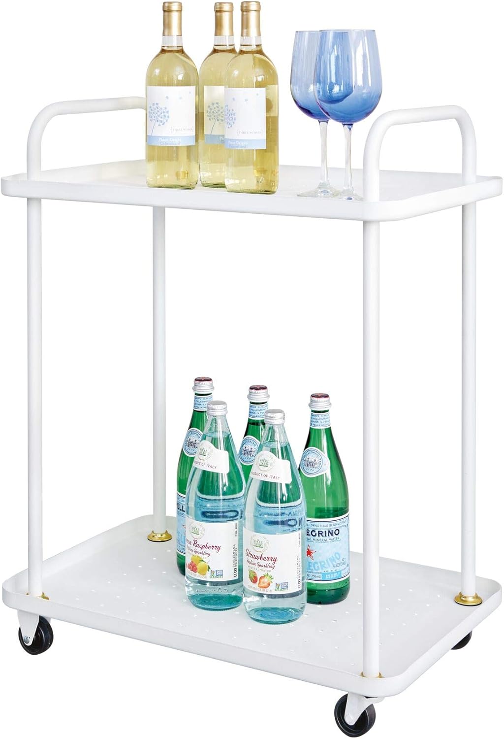 iDesign Arlo Rolling, Bar Cart Pack of 2