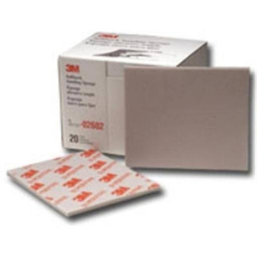 3M MMM2602 Sponge Sheets 20 BX Softback 4 5 inch X5 5 inch S Fine