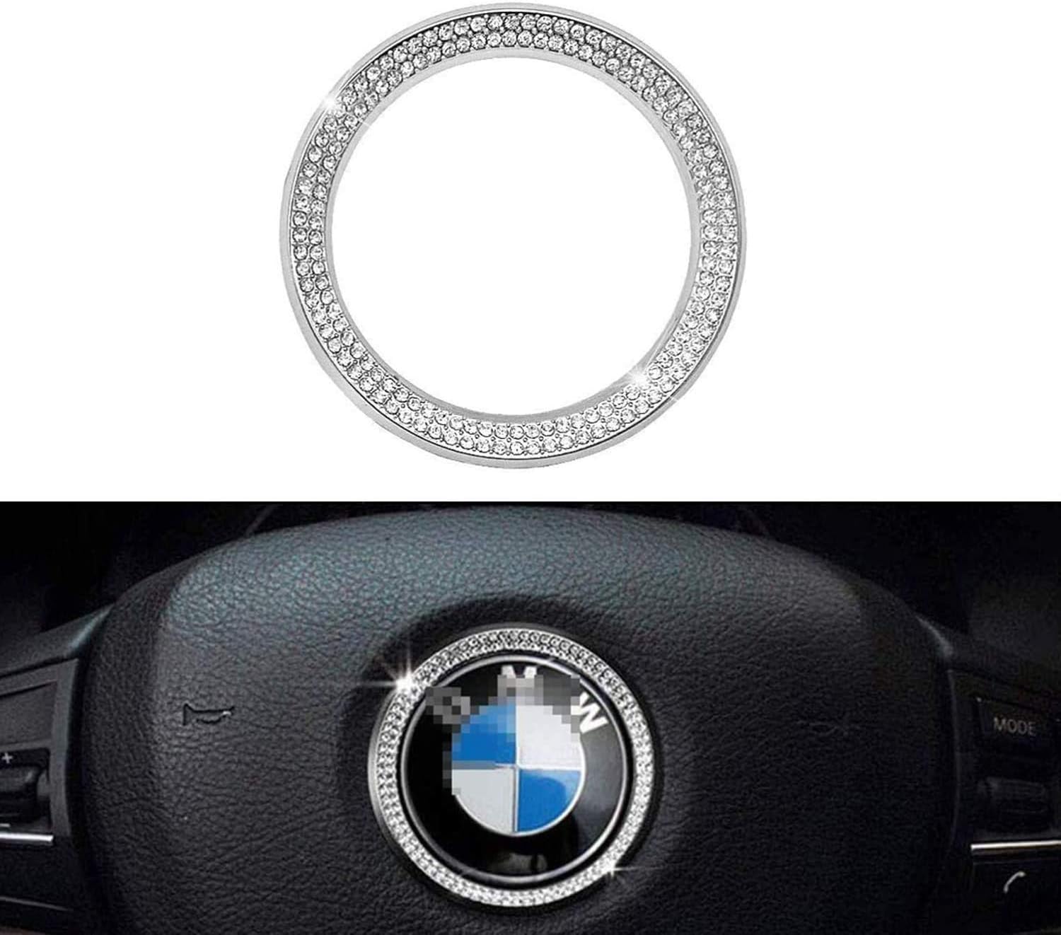 Vichona Bling Steering Wheel Stickers Rhinestones Car Accessories Car Interior Accessories Compatible with Honda Accessories Civic Accord City Fit CR-V XR-V UR-V Odyssey Crosstour Vezel 2015-2020