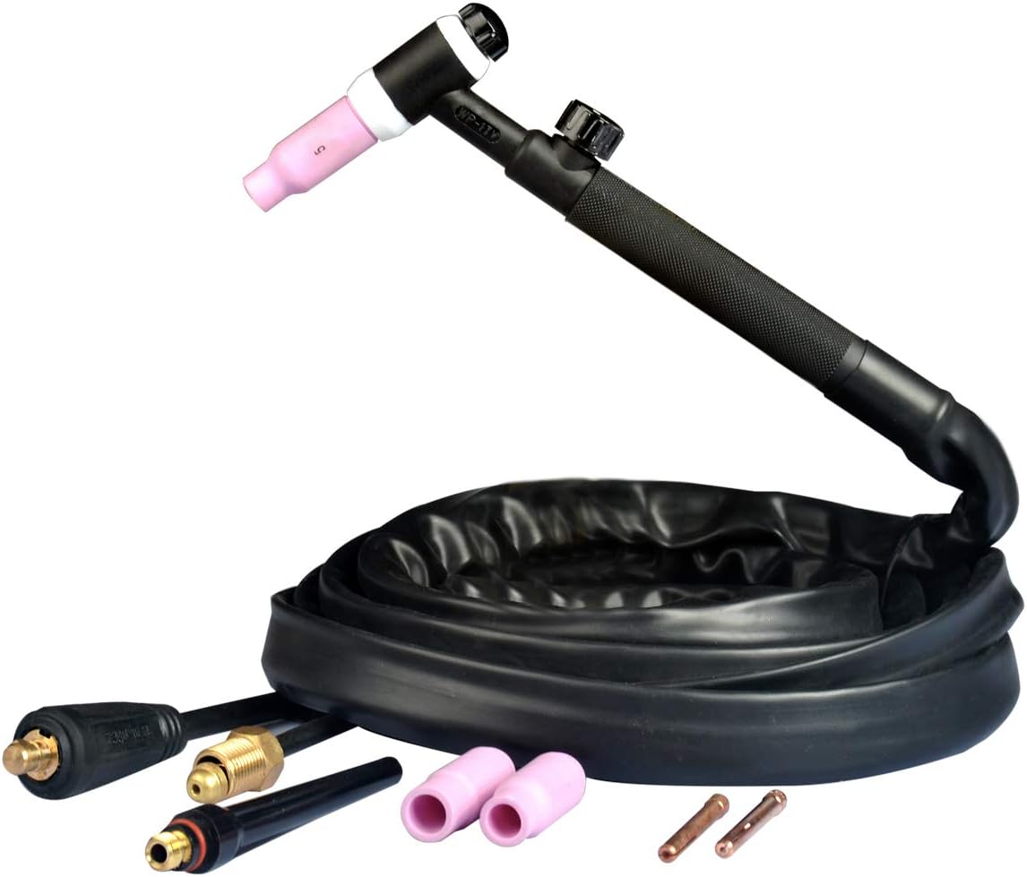 WP17V Tig Welding Torch Air-Cooled Tig Welding 13 Feet Cable,Connector: 5/8-18