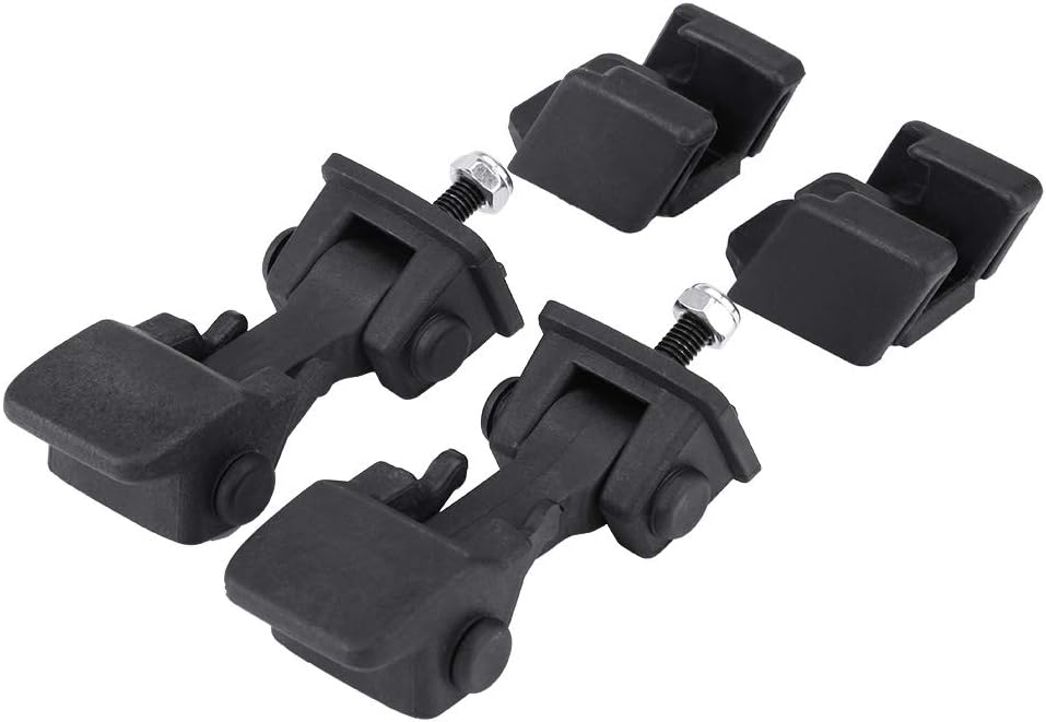 Qiilu Hood Latches Safety Safety Latch Locking Hood Catch Kit Hold-Down Hook Latch Pair for Jeep Wrangler TJ 1997-2006 55176636AD 55395652AC Pack of 2