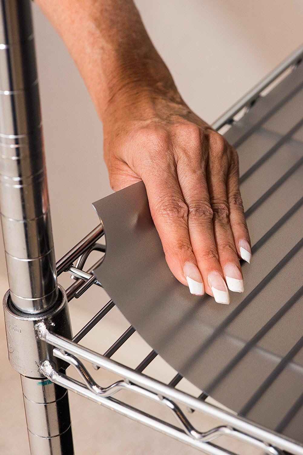 Shelf Liners for Wire Shelf Liner Set of 4 - Frosted Clear (24-Inch-by-48-Inch) Pack of 2