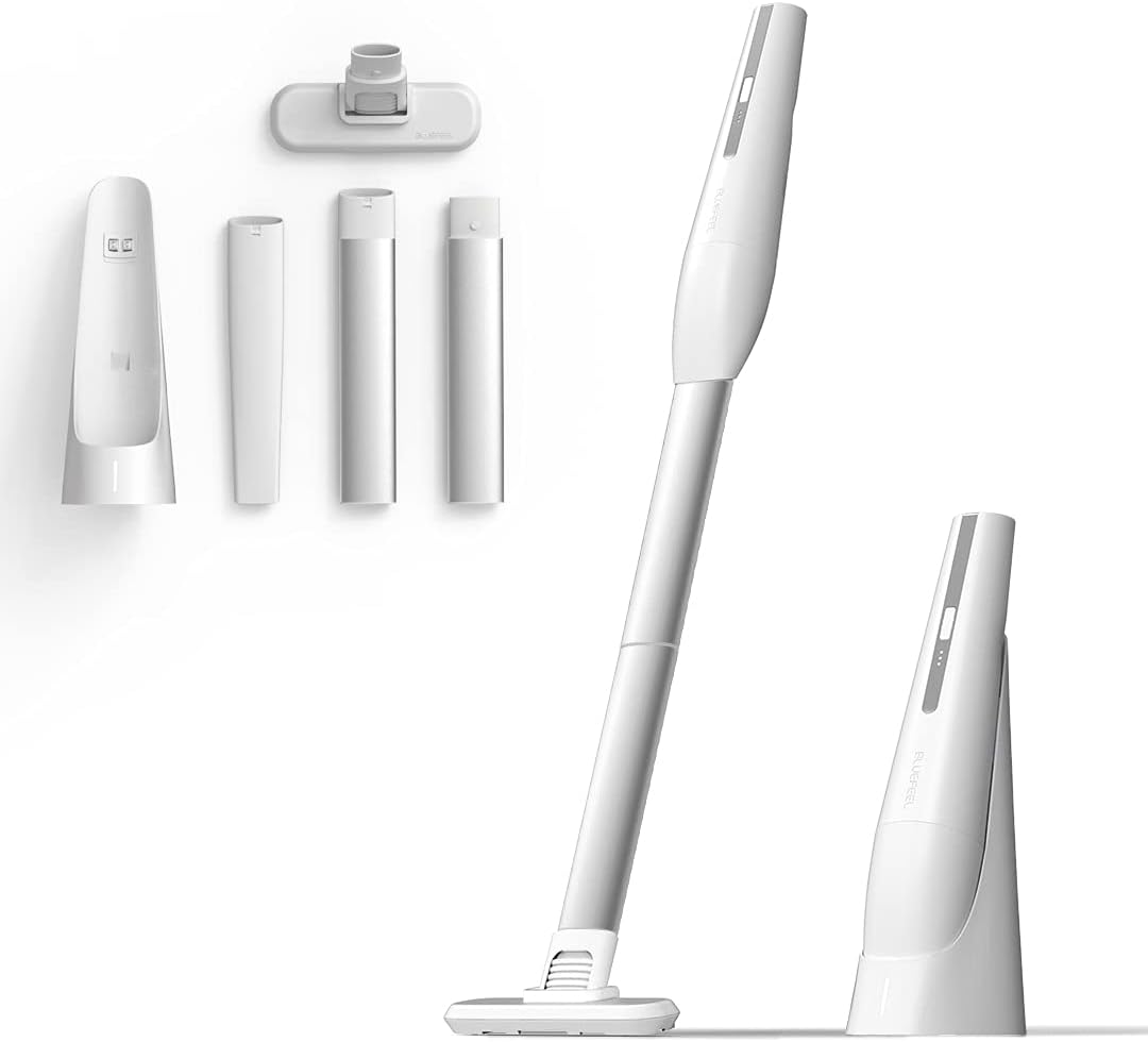 Bluefeel Handheld Cordless Lightweight Portable Vacuum Cleaner - High Power Suction 15000Pa | Innovative Home Car Office for Hair Dandruff Dust Crumbs Pollen Cleaning