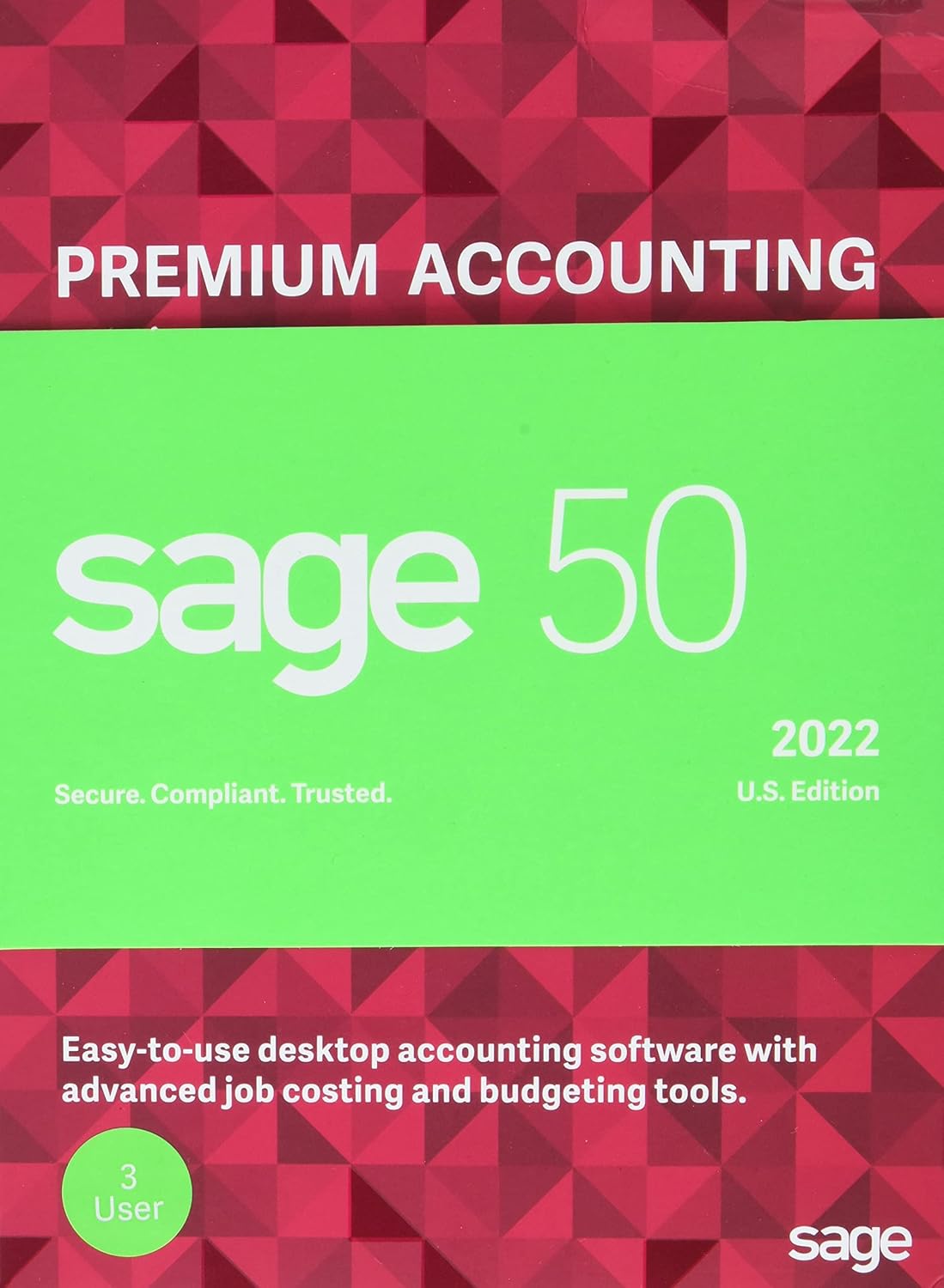 Sage 50 Premium Accounting 2022 U.S. 2-User Small Business Accounting Software [PC Download]
