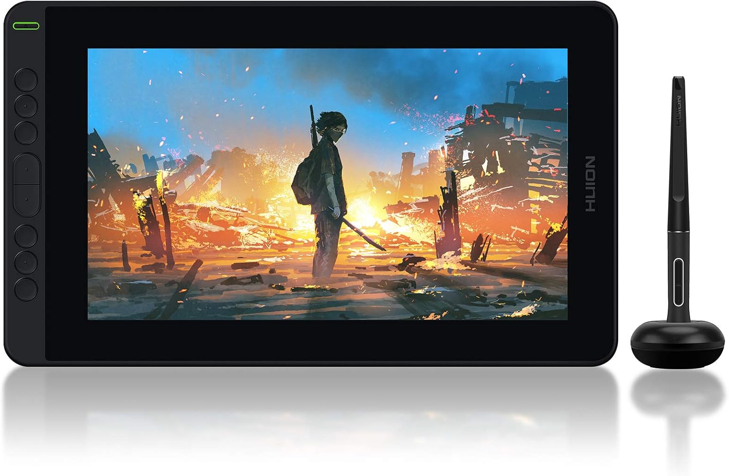 2021 HUION Kamvas 12 Graphics Drawing Tablet with Screen Full-Laminated Android Support Pen Display Graphic Monitor with Battery-Free Stylus Tilt 8192 Levels Pressure 8 Express Keys, Black