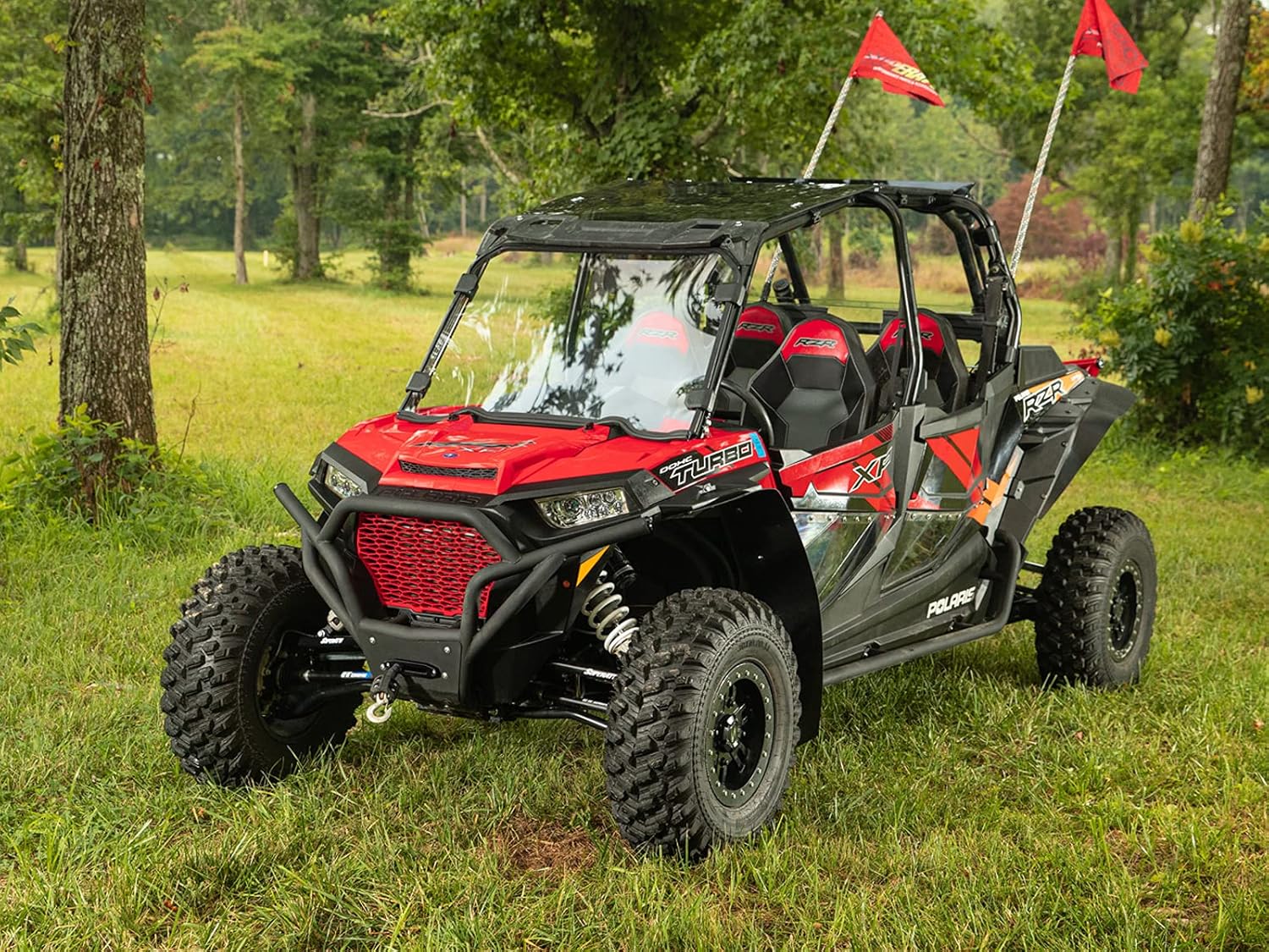 SuperATV Heavy Duty Full Windshield for 2014-2018 Polaris RZR XP 1000 / XP 4 1000 | 1/4