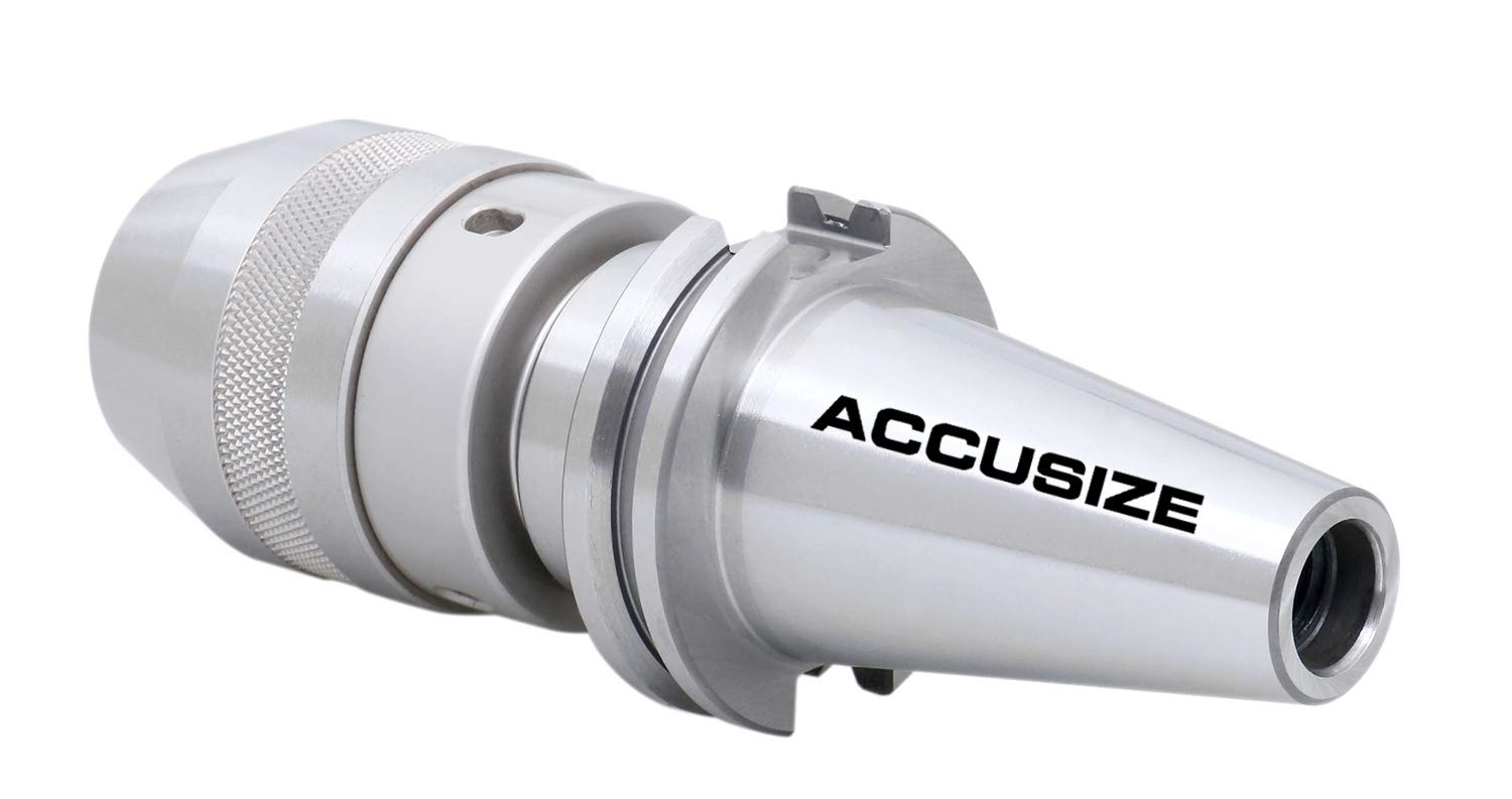 Accusize Industrial Tools 0-5/8'' Cat40 CNC Integral Keyless Drill Chuck, 0222-0892