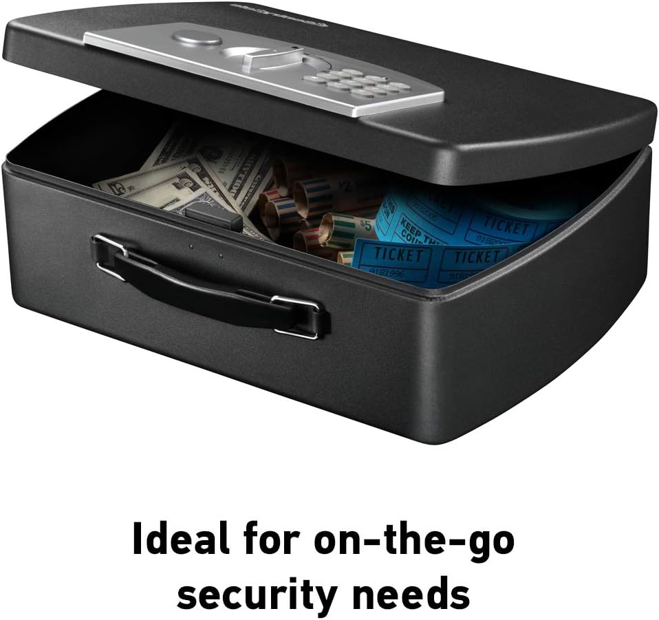 SentrySafe P021E Set Your Own Combination Portable Security Safe 0.21 Cubic Feet Pack of 2
