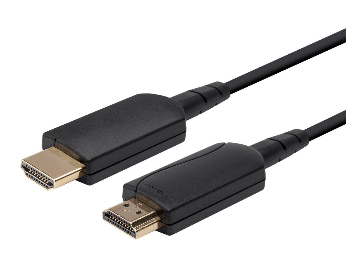 Monoprice SlimRun - HDMI cable 4K support - Black - 98 ft - M 19 pin HDMI Type A to M 19 pin HDMI Type A
