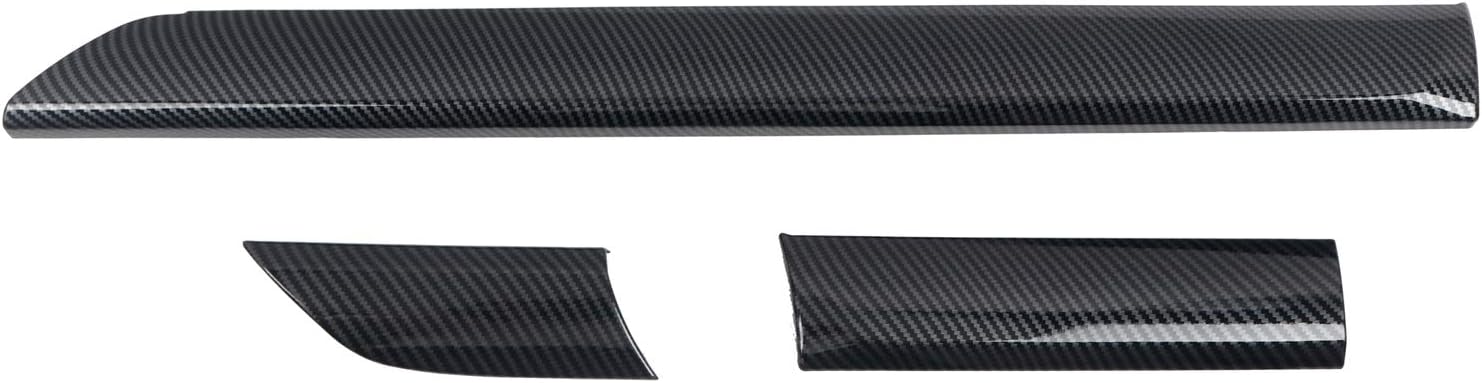 HIGH FLYING for Toyota Tundra 2014-2021 Car Accessories Interior Center Console Molding Trim ABS Carbon Fiber Grain 3pcs (NOT Fit RHD)