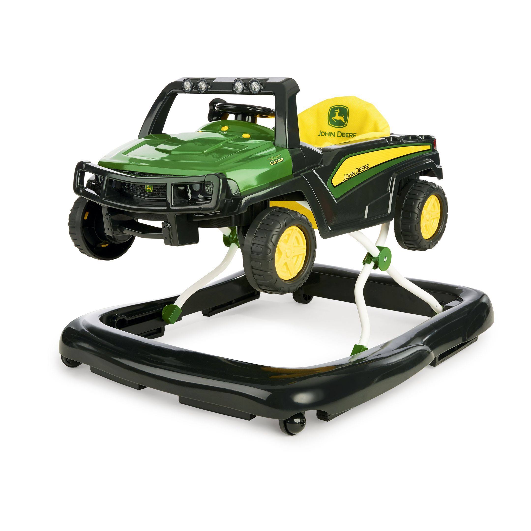 Bright Starts 3 Ways to Play John Deere Gator Baby Walker with Activity Station
