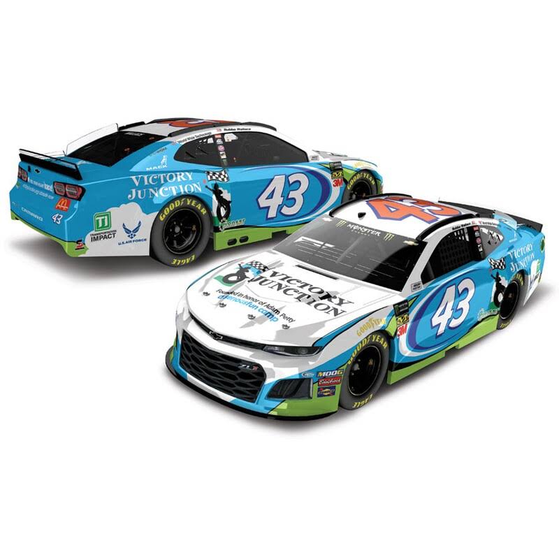 Action Racing Bubba Wallace 2019 #43 Victory Junction 1:24 Regular Paint Die-Cast Chevrolet Camaro ZL1