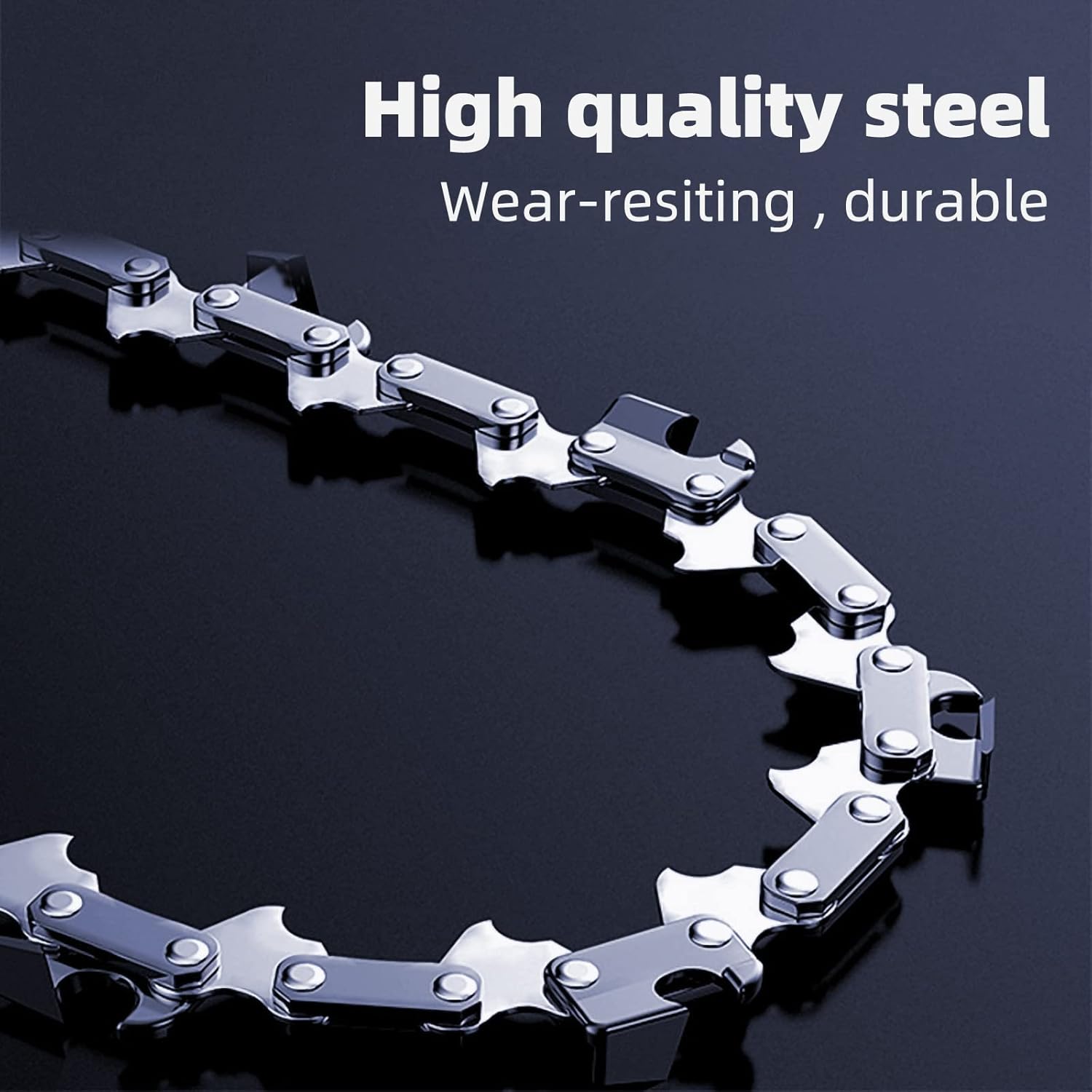 [4 Packs] 4 Inch Mini Chainsaw Chain, 4 Inch Replacement Chains for Cordless Electric Portable Mini Chainsaw, FIFCHALL Guide Saw Chain for All 4-inch Mini Chainsaws for Wood Branch Cutting Pack of 2