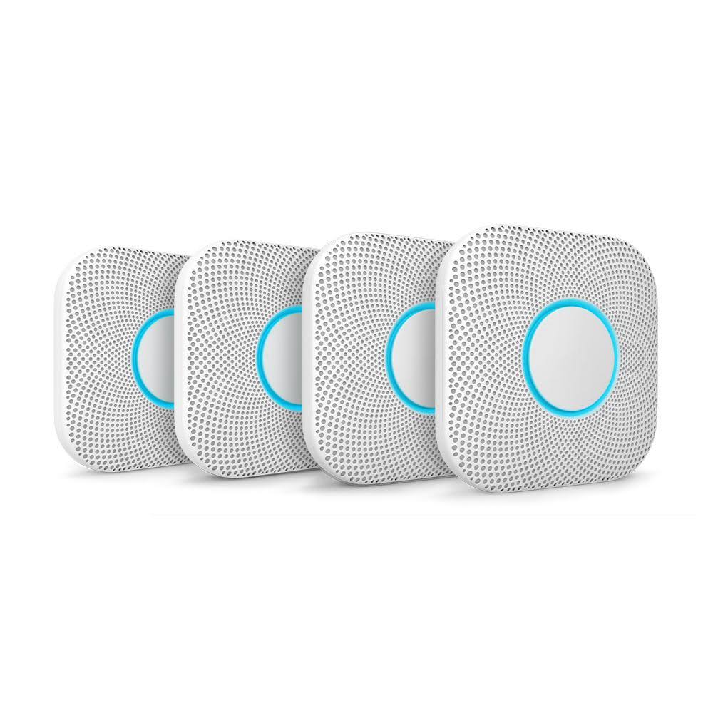 Google Nest Protect Battery Smoke and Carbon Monoxide Detector (4-Pack)