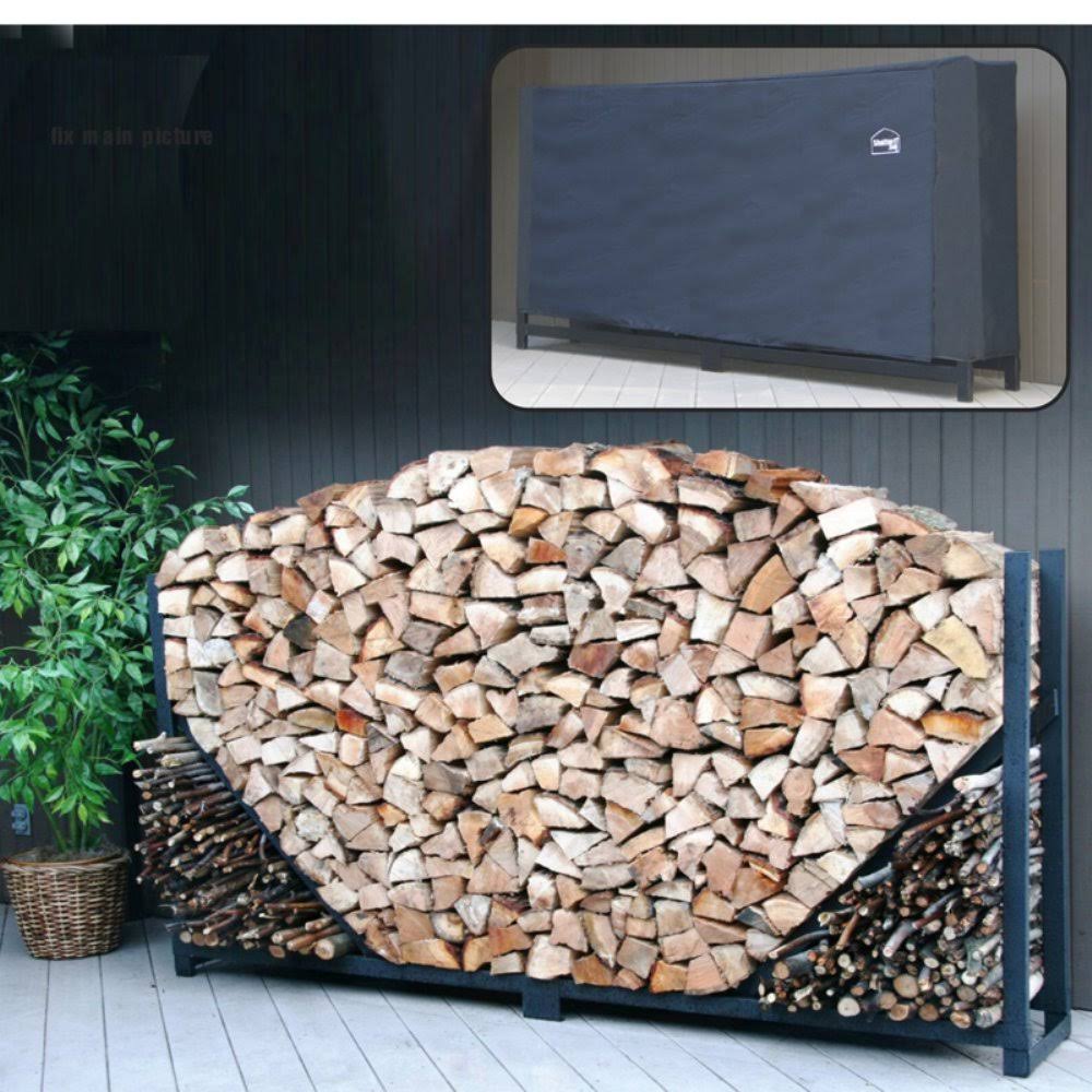 ShelterIt 8 ft. Log Rack with Free Cover