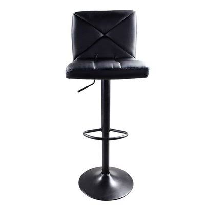 Alexusia Swivel Adjustable Height Bar Stool Latitude Run Color: Black