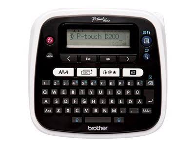 Brother P-Touch PT-D200 Monochrome Thermal Transfer Label Printer - Black/White