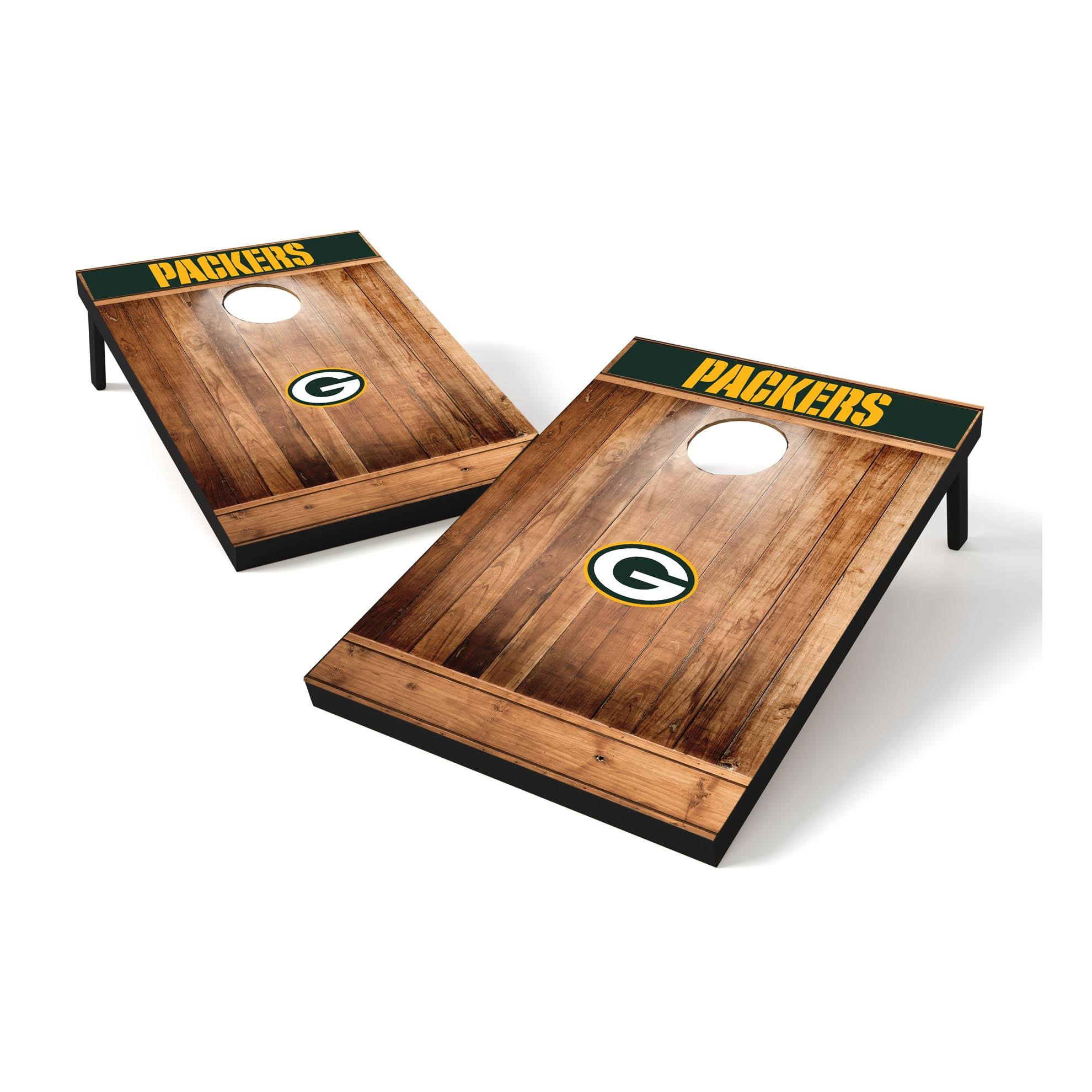 Wild Sports 2x3 NFL Brown Wood Tailgate Toss Green Bay Packers