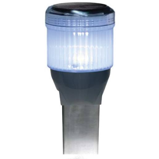 Lake Lite Rectangle Solar Dock and Post Light, 2-Pack