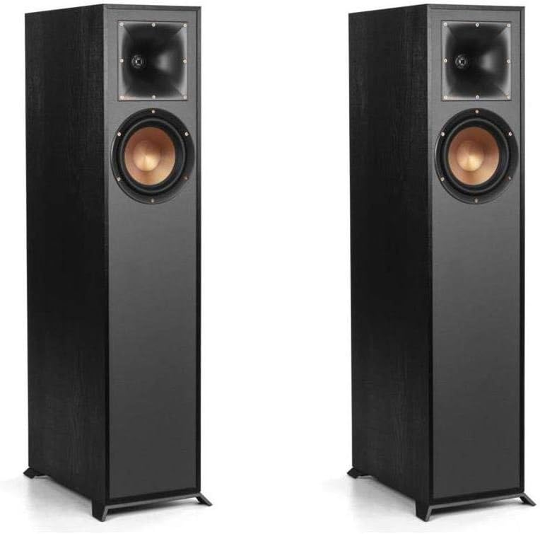 Klipsch Reference R-610F Floorstanding Home Speakers, Black, Pair