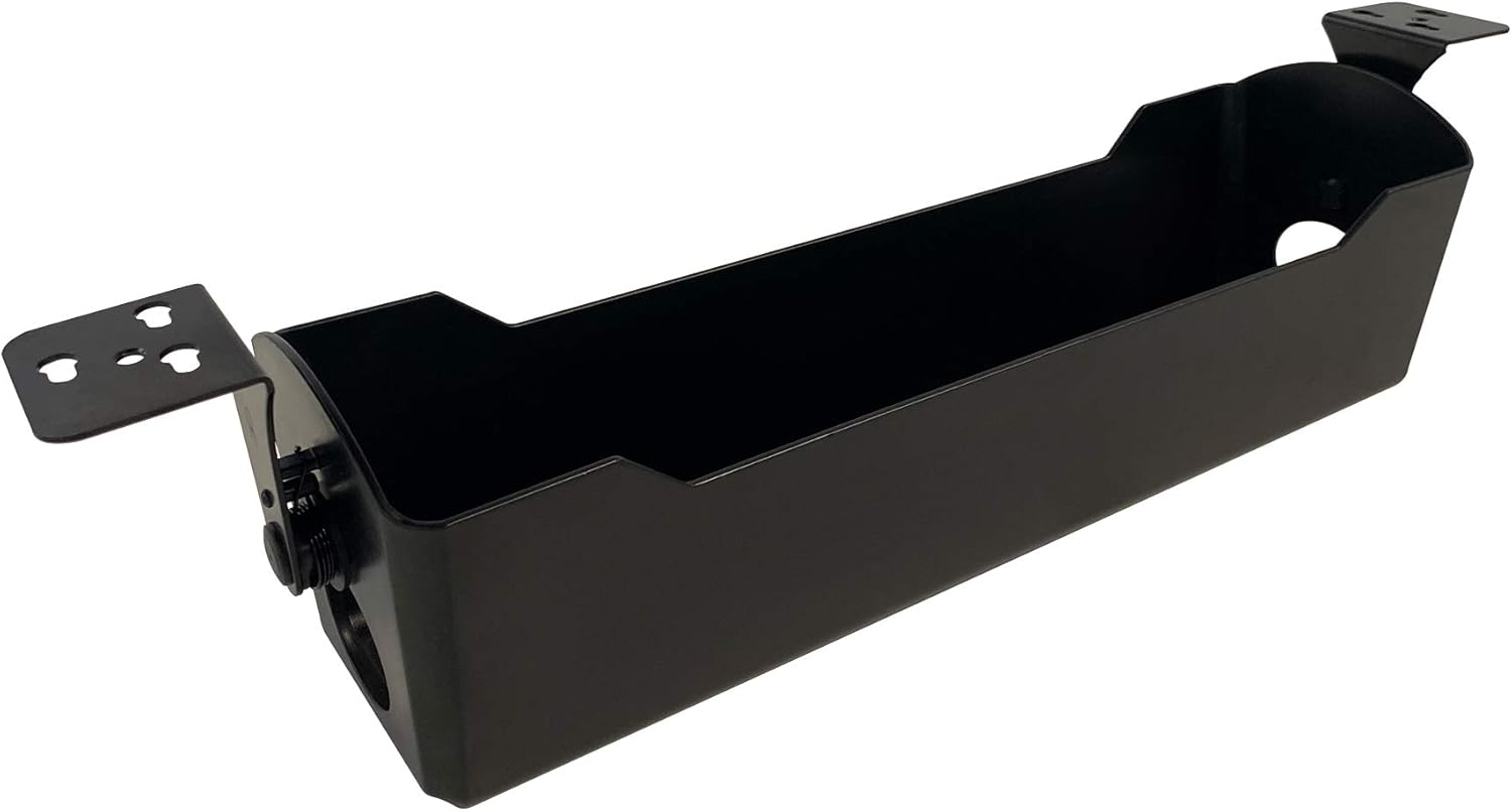 Vari Cable Management Tray Accessory - Fits Electric Standing Desk 48 & 60 - Under Desk Cord Management and Organization - Ideal for Home or Office Sit Stand Desks - Easy Assembly (Black) Pack of 2