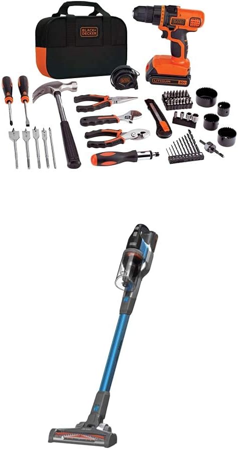 BLACK+DECKER 20V Max Drill & Home Tool Kit, 68 Piece (LDX120PK)