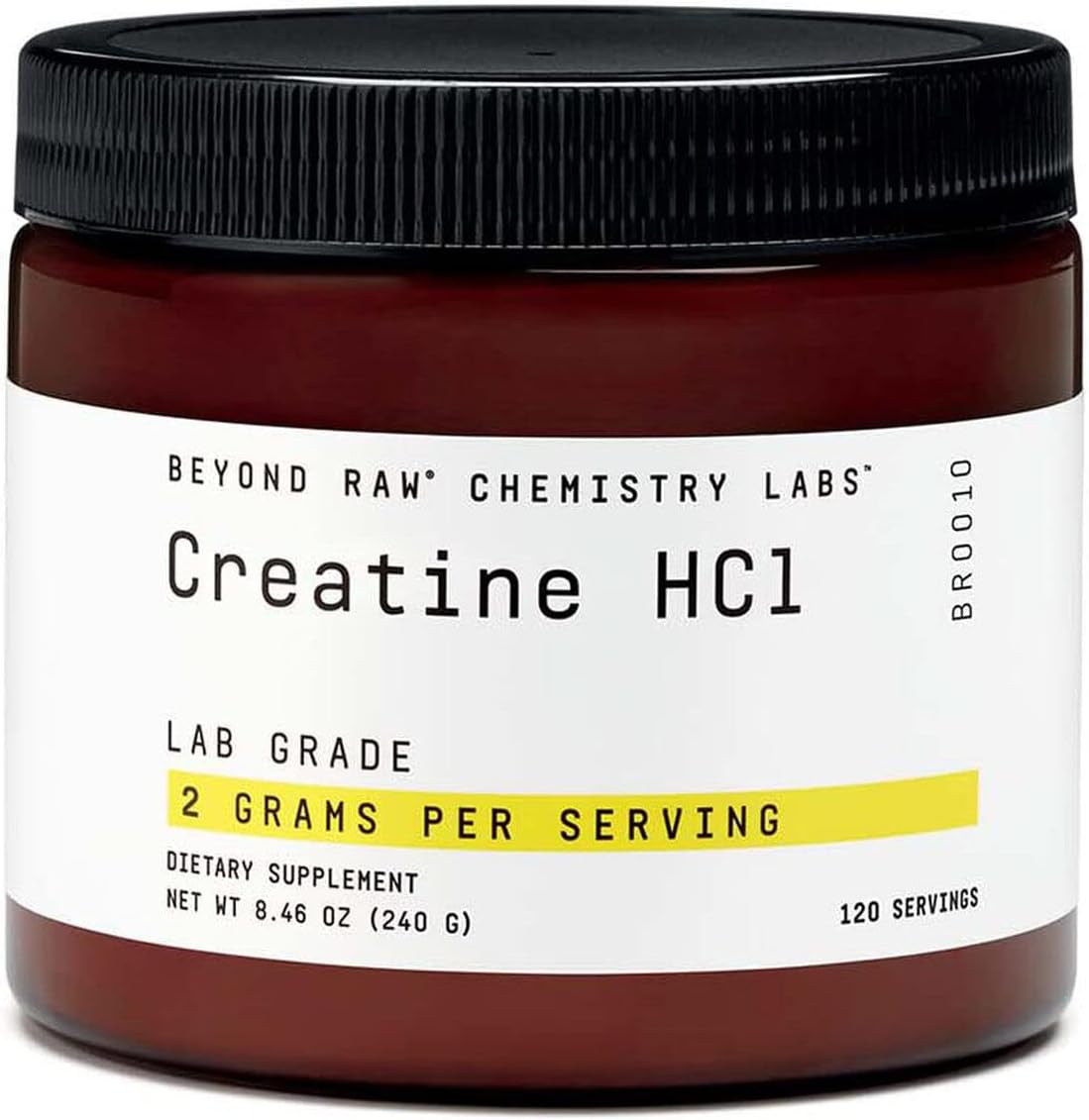 Beyond Raw Chemistry Labs Creatine HCl Powder | Improves Muscle Performance | 120 Servings Pack of 2
