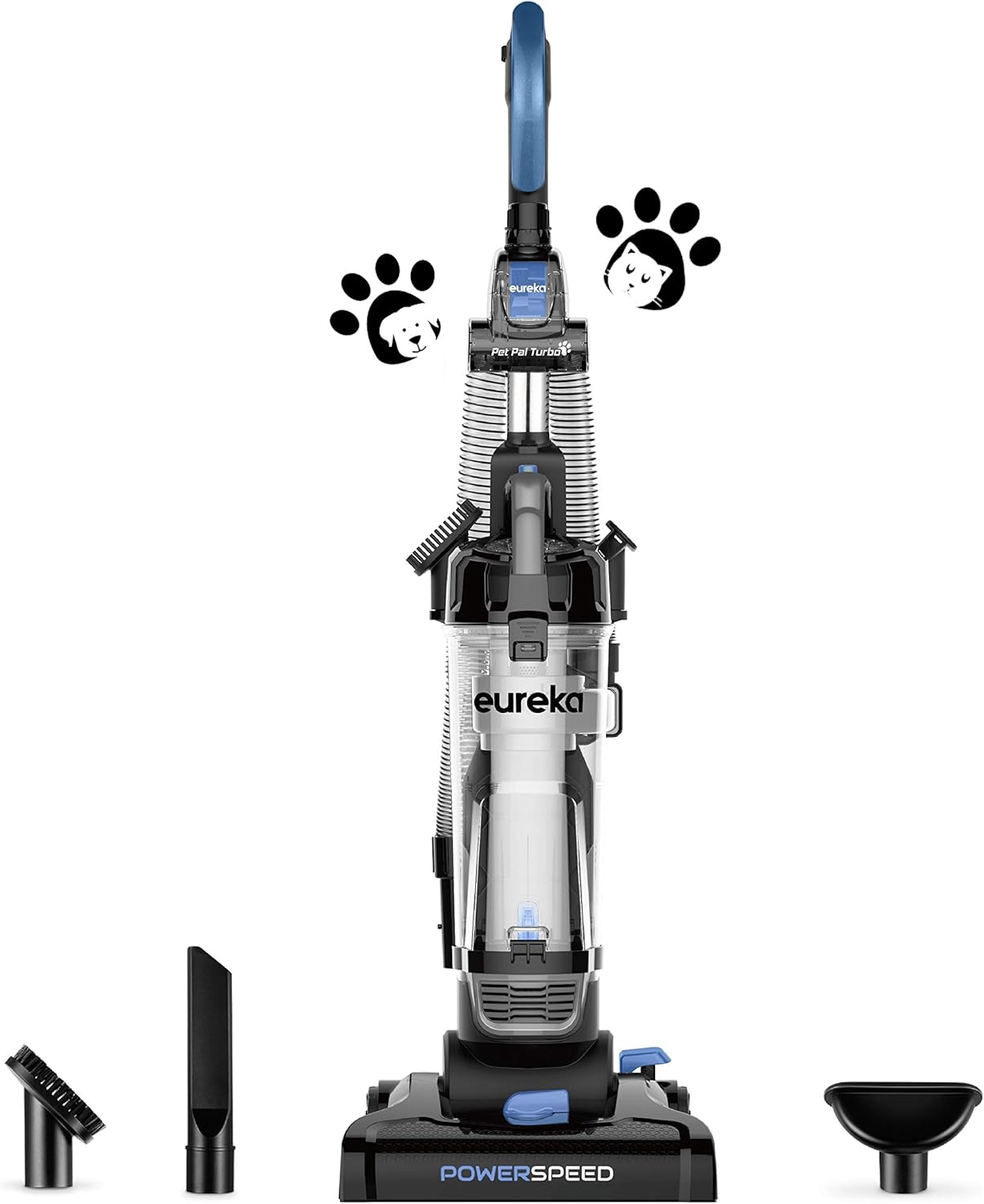 Eureka Lightweight Powerful Upright Vacuum Cleaner for Carpet and Hard Floor, PowerSpeed, New Model