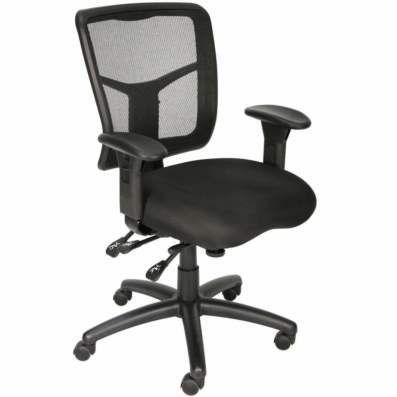 High-Back Mesh Ergonomic Multi-Function Task Chair Black (BIFMA)