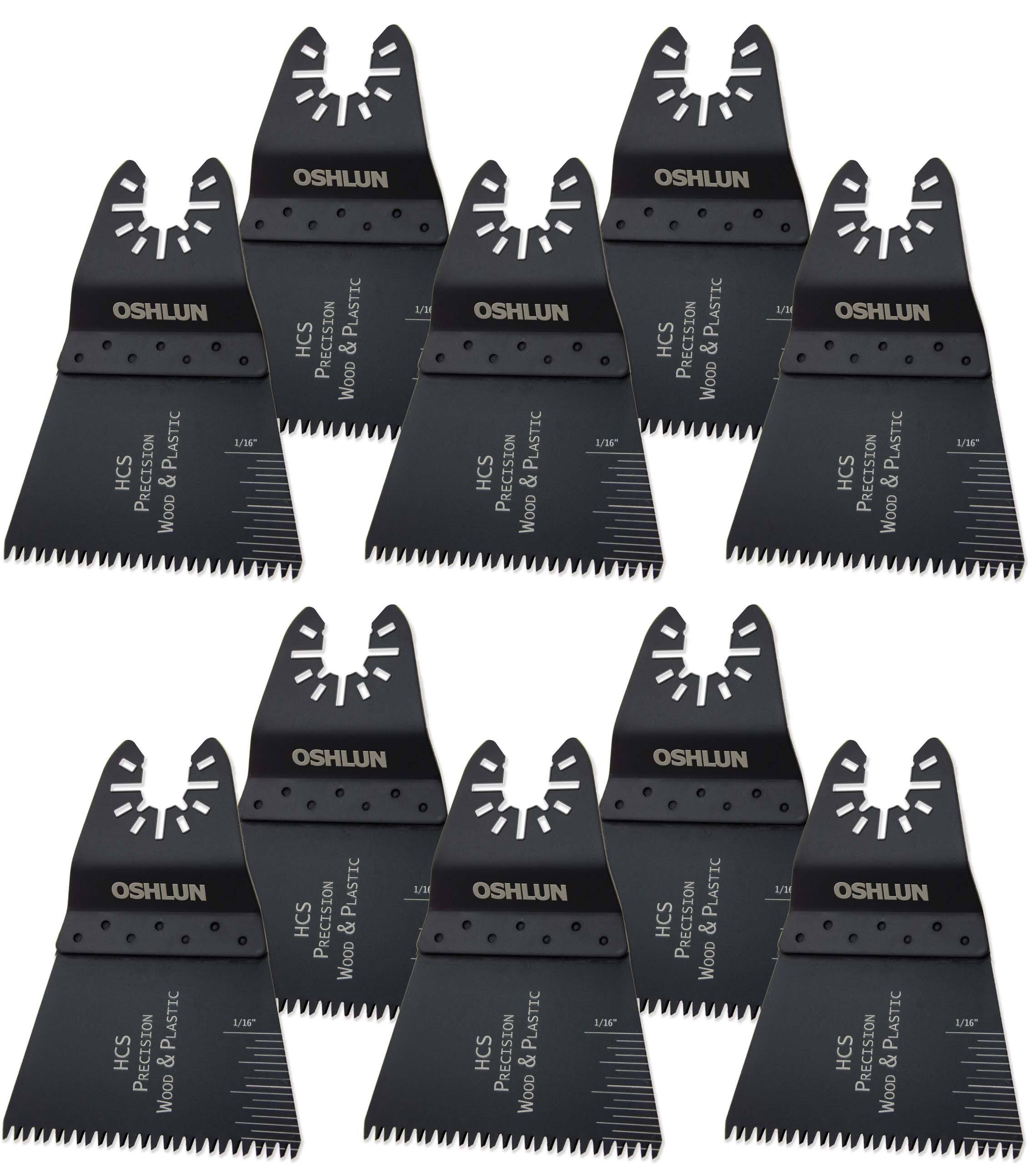 Oshlun MMC-1110 2-2/3x22 Precision Japan HCS Oscillating Tool Blade - 10 Pack (Quick-Fit)