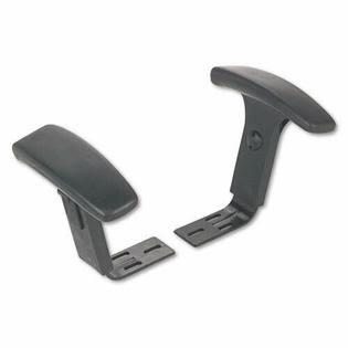 Alera Height Adjustable T-Arms for Interval u0026 Essentia Series Chairs and Stools, Black