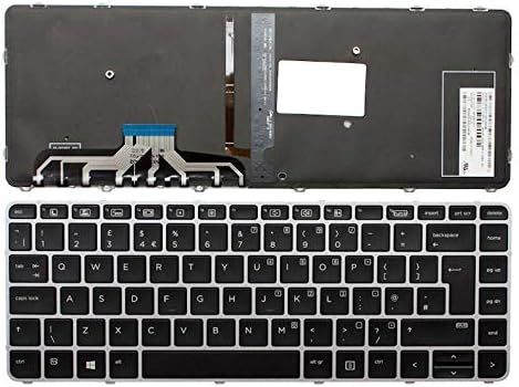 Comp XP Genuine Keyboard for HP EliteBook 1040 G3 US Keyboard Backlit Frame 844423-001