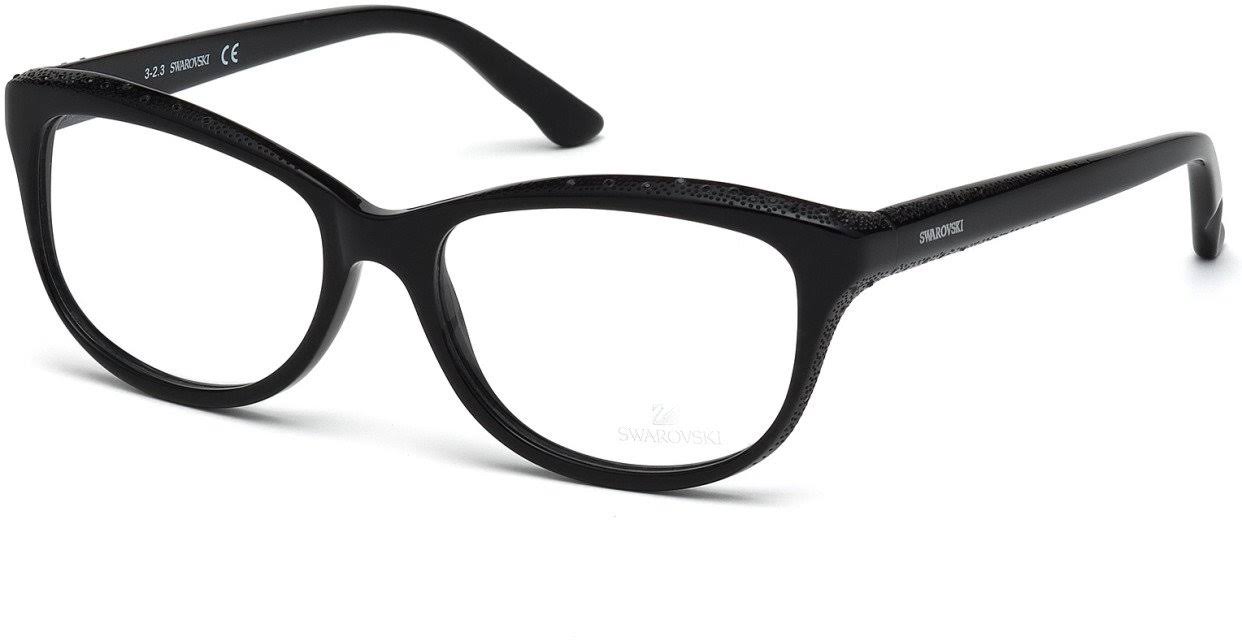 Swarovski SK 5100 Eyeglasses 001 Shiny Black