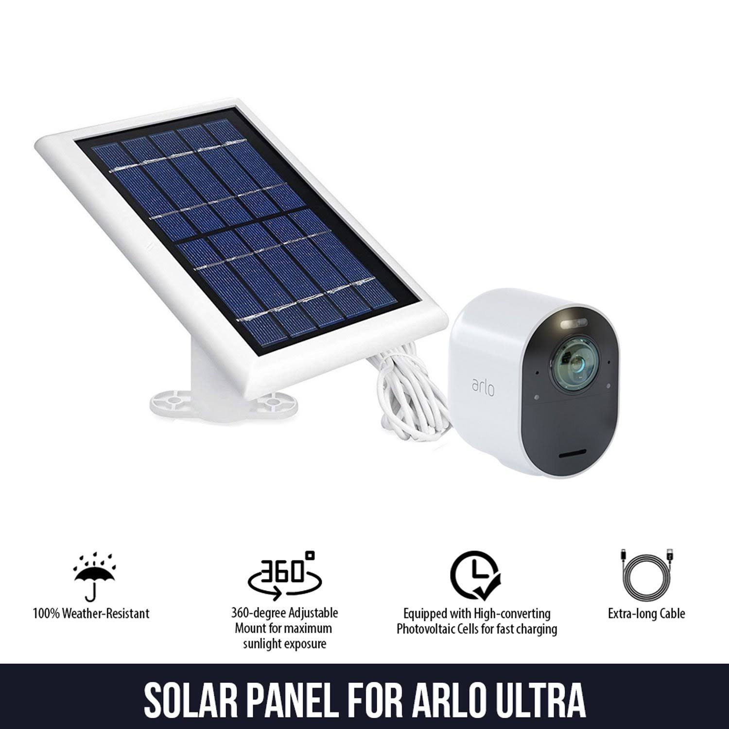 Arlo Wall mountable Solar panel - 3 Pack