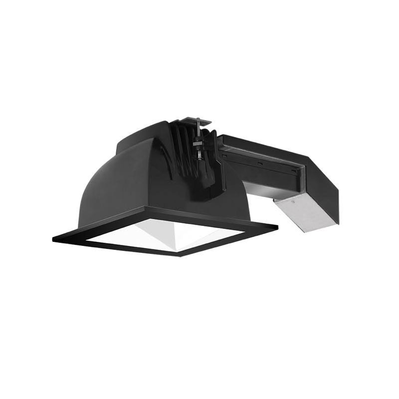 RAB REMODELER 6 inch Square 26W Dimmable 50 Degree 3000K 90 CRI White Cone Black Ring (RDLED6S26D-50YHC-W-B)