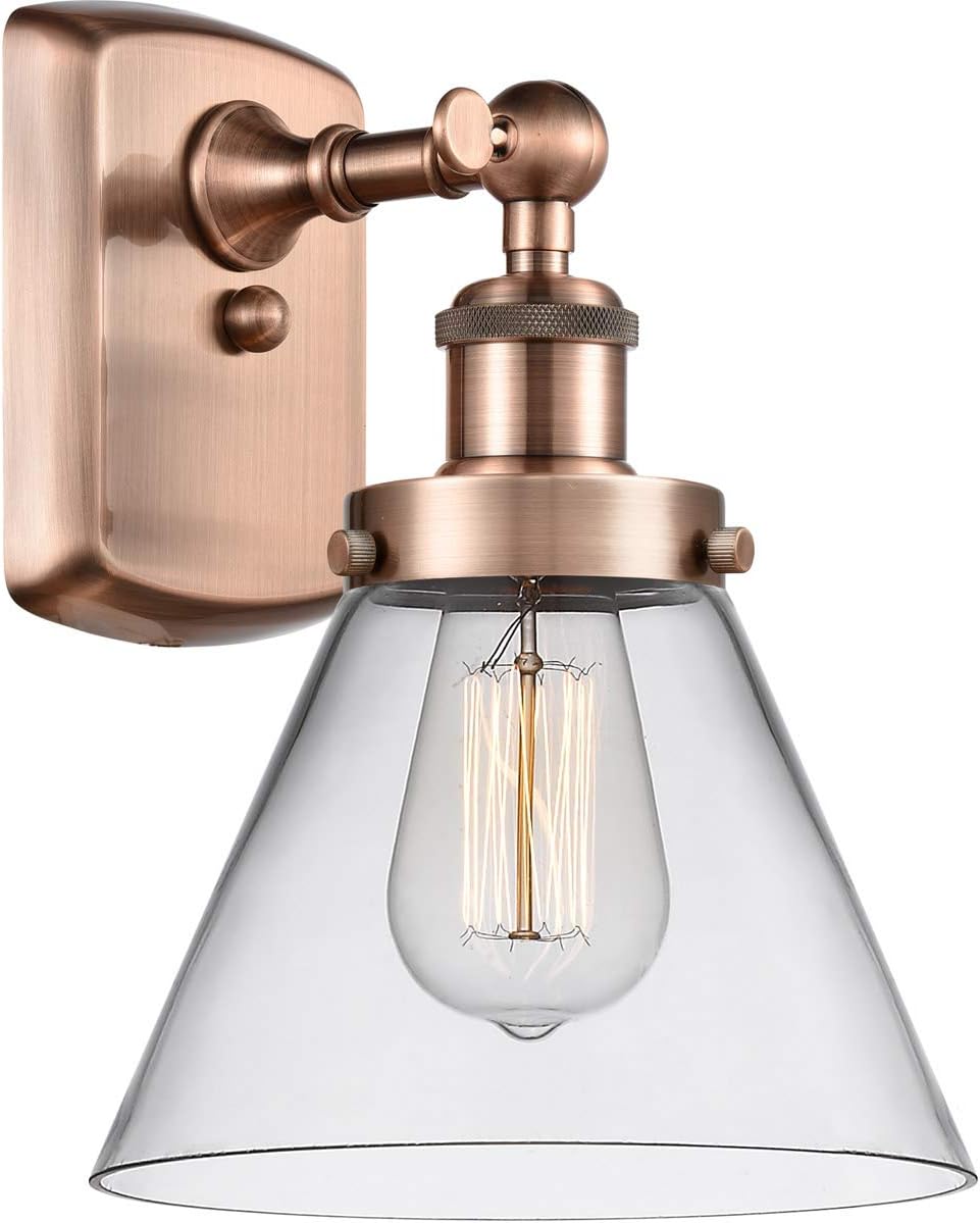 Innovations 916-1W-AC-G42 Transitional One Light Wall Sconce from Ballston Collection in Copper Finish,