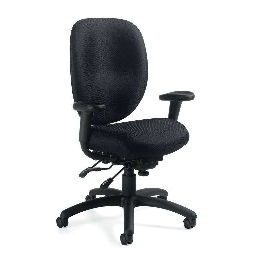 Offices to Go Multifunction Chair with Arms in Black