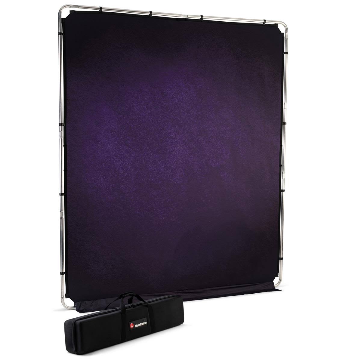 Manfrotto EzyFrame Vintage Background Kit, 6.5x7.5&, Aubergine